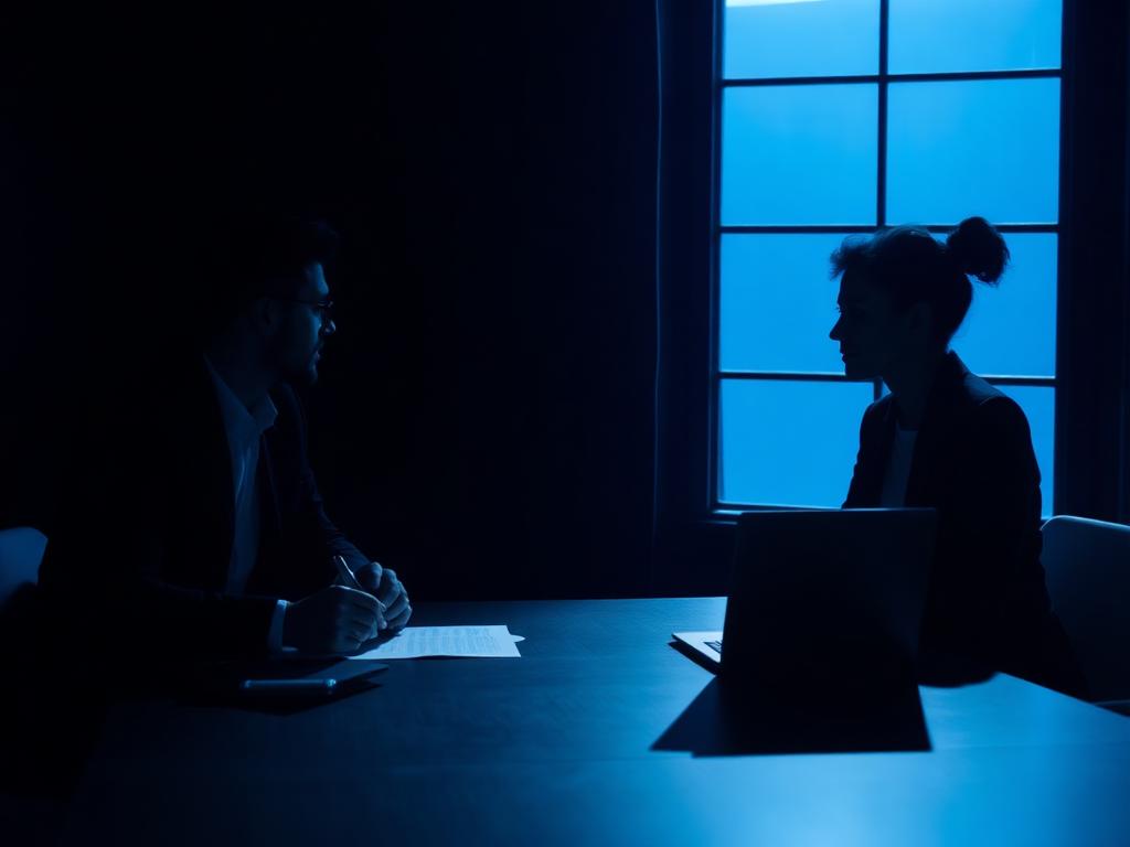 Two people in a business strategy consulting session